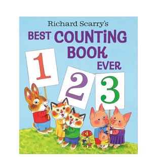 斯卡利 英文儿童绘本 原版 Best 预售 理查德 Counting Richard 超棒数数书 Ever Scarry Book