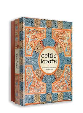 【预售】凯尔特结笔记卡 Celtic Knots Notecards 原版明信片