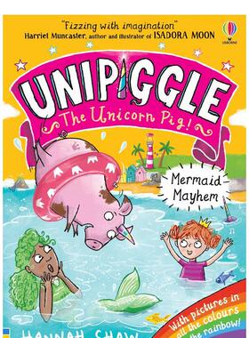 【现货】【独角猪Unipiggle the Unicorn Pig】美人鱼乱斗Mermaid Mayhem 6岁以上少儿彩图章节读物故事书 英文原版 善本图书