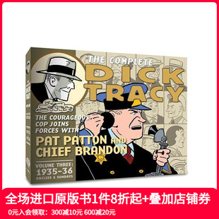 卷3 英文漫画书 原版 Dick 预售 至尊神探全集 Tracy 1936 1935 The Vol. Complete