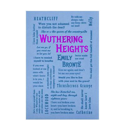 【预售】【字云经典】呼啸山庄 【Word Cloud Classics】Wuthering Heights 原版英文文学 特殊书口 压纹封面
