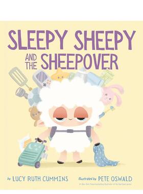 【预售】瞌睡小羊和羊群 Sleepy Sheepy and the Sheepover 原版英文儿童绘本 善本图书