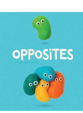 【现货】Opposites 反义词 英文原版儿童童书 低幼认知绘本 0-3岁