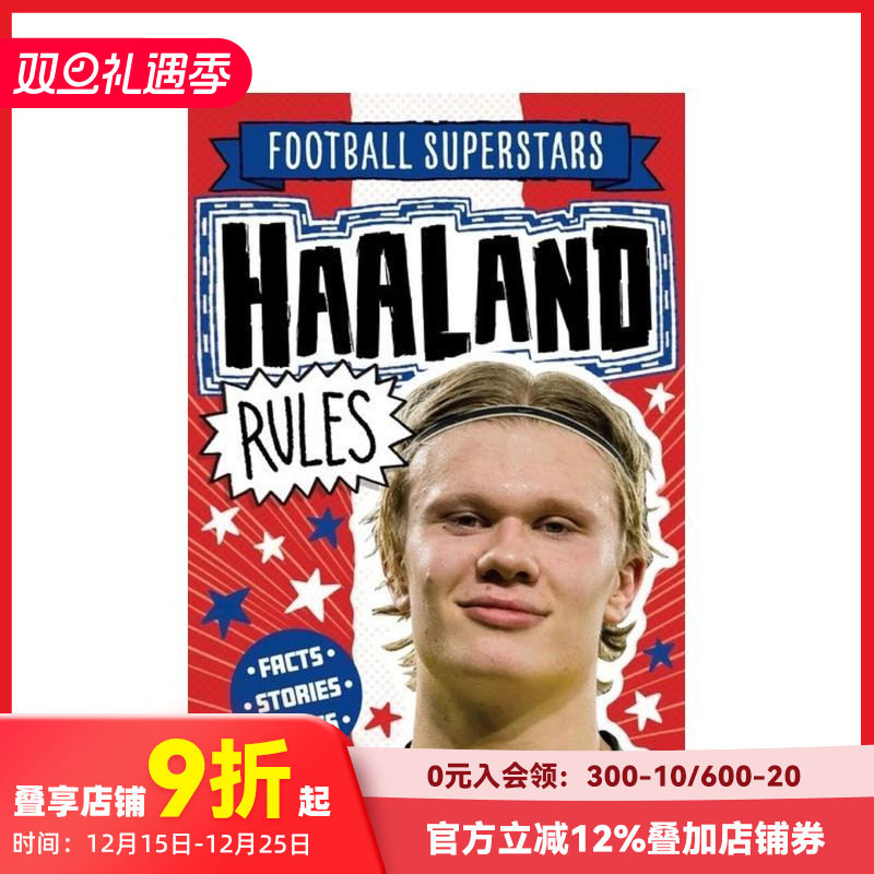【现货】英文原版 足球明星特辑：哈兰德【Football Superstars】Haaland Rules 6岁+儿童英语初级桥梁书 进口图书 善本童书
