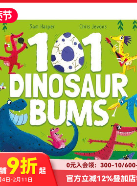 【预售】101只恐龙屁股 101 Dinosaur Bums 原版英文儿童绘本 善本图书