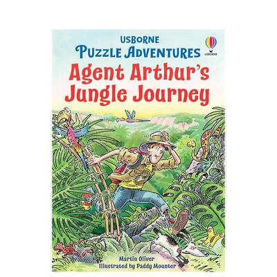 【现货】【解谜冒险】特工亚瑟的丛林探险 【Puzzle Adventures】Agent Arthur's Jungle Journey 原版英文儿童桥梁书 益智互动