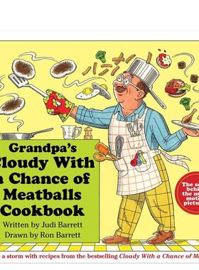 【现货】外公的拿手菜：肉丸烹饪书 Grandpa's Cloudy With a Chance of Meatballs Cookbook 原版英文儿童趣味