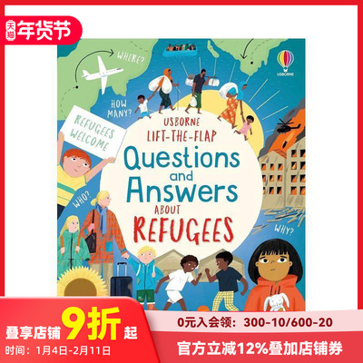 【预售】【翻翻书】难民 Lift-the-flap Questions and Answers about Refugees 原版英文儿童趣味 善本图书