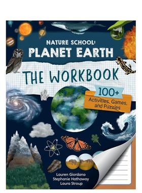 【现货】自然学校4：地球：练习册 【Nature School】Planet Earth: The Workbook: 100+ Activities 原版英文儿童绘本