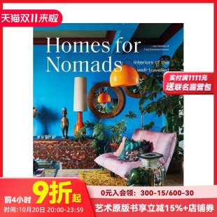 饰 Well 预售 Homes 室内装 家 Travelled the For 英文室内设计装 Interiors 旅途中 游牧者 修案例指南画册 Nomads