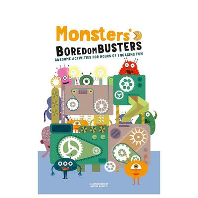 【预售】怪物解闷宝典：趣味活动玩不停 Monsters' Boredom Busters  原版英文儿童趣味