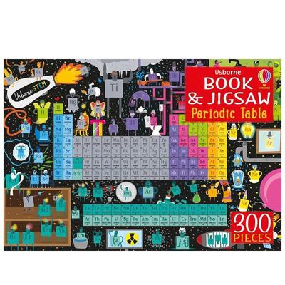 【现货】【尤斯伯尔尼书与拼图】元素周期表（300片） 【Usborne Book and Jigsaw】Periodic Table 原版英文儿童趣味