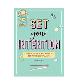 【预售】设定你的目标:一本记录清单与灵感的日记 开启美好生活 Set Your Intention 原版笔记本Notebook