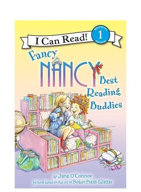 【现货】Fancy Nancy: Best Reading Buddies，【了不起的南希】*好的阅读伙伴英文原版 3岁+初级英语桥梁章节故事阅读入门 儿童