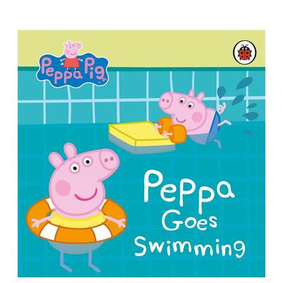 【预售】peppa pig 英文版 绘本小猪佩奇Goes Swimming 粉红猪小妹去游泳 英文儿童绘本