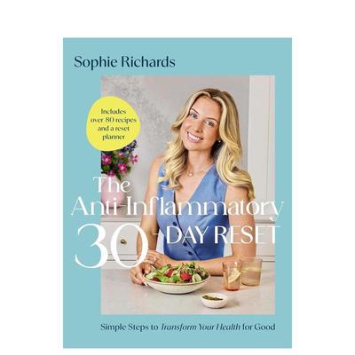【预售】抗炎30天重塑计划 The Anti-Inflammatory 30-day Reset 原版英文餐饮生活美食 善本图书