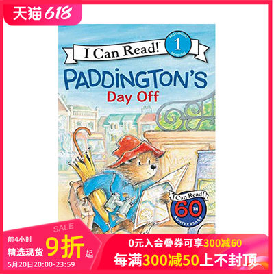 【现货】Paddington’s Day Off，帕丁顿的休息日英文原版 3岁+初级英语桥梁分级章节故事阅读入门 儿童进口图书 善本图书