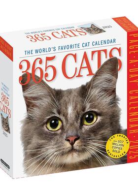 【现货】2025年日历：世界上受欢迎的猫咪日历 365 Dogs Page-A-Day Calendar 2025: The World's Favorite cat Calendar 原版日历