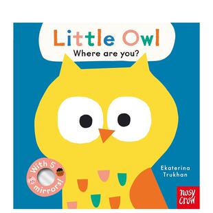 【预售】【翻翻镜面书】你在哪，小猫头鹰？ Baby Faces: Little Owl， Where Are You? 原版英文儿童趣味 善本图书