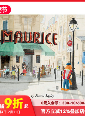 【现货】【插画师Jessixa Bagley】莫里斯 Maurice 进口原版英文儿童绘本 善本图书