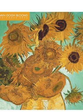 【现货】文森特·梵高花卉绽放 2026年挂历（艺术日历） Vincent van Gogh Blooms Wall Calendar  原版日历