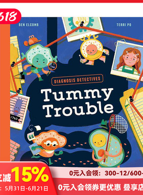 【预售】诊断侦探事务所：肚子大作战 Diagnosis Detectives : Tummy Trouble 原版英文儿童绘本 人体科普 善本图书