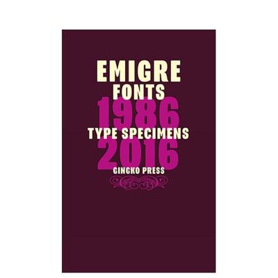 【现货】Emigre Fonts: Type Specimens字体标本1986-2016 字体设计原版书籍