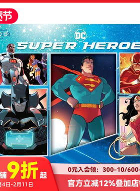 【预售】DC超级英雄：手风琴式折页书 【Unfolds Book】DC Super H