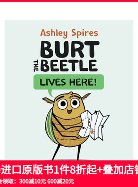 【预售】Burt the Beetle Lives Here！，甲壳虫伯特住在这里！英文