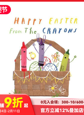 【预售】蜡笔:复活节快乐 Happy Easter From The Crayons 原版英文儿童绘本 善本图书