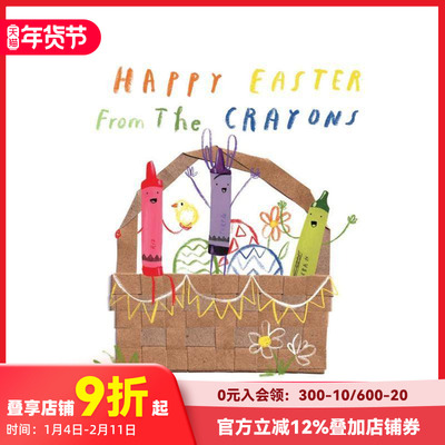 【预售】蜡笔:复活节快乐 Happy Easter From The Crayons 原版英文儿童绘本 善本图书