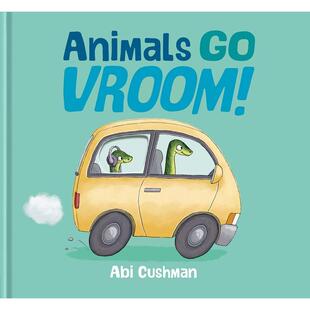 【预售】Animals Go Vroom!，动物们都来了！ 英文原版图书籍进口正