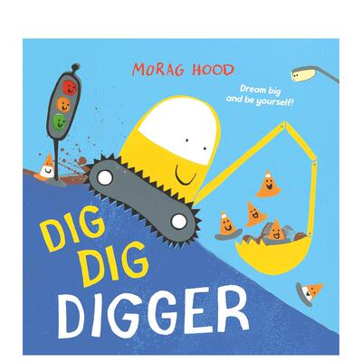 【现货】【凯特·格林纳威提名作者Morag Hood】挖挖挖掘机 Dig， Dig， Digger 原版英文儿童绘本 善本图书