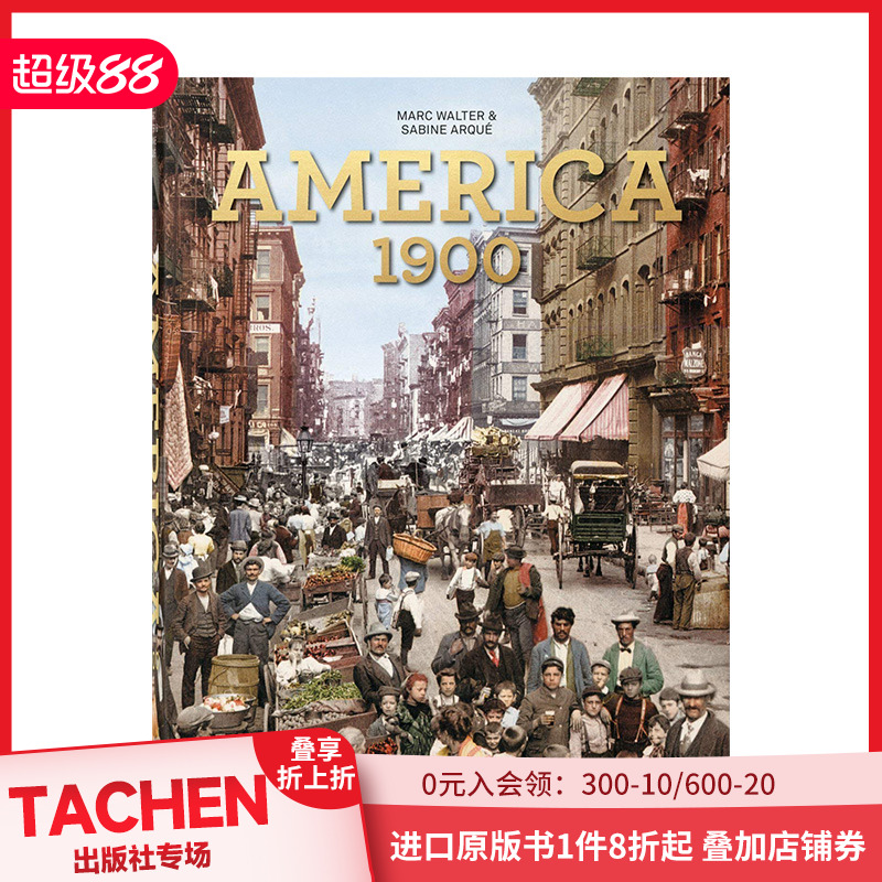 【现货】【XL加大版】America 1900 美国1900年摄影书 精装英文原版北美历史