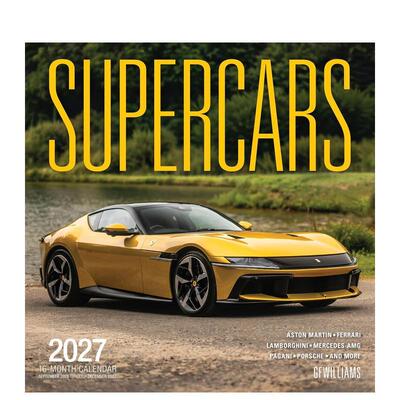 【预售】汽车2027：日历（2026.09–2027.12） Supercars 2027: 16-Month Calendar 原版日历