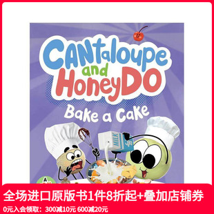 Bake 英文儿童绘本 甜瓜们做蛋糕 原版 Cake HoneyDo and Cantaloupe 预售