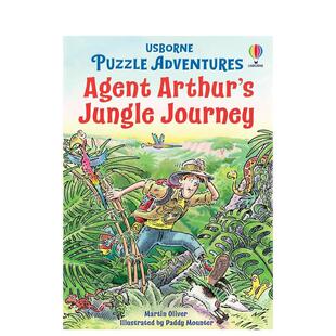 丛林探险 Agent 预售 特工亚瑟 原版 益智互动 Journey Puzzle 解谜冒险 Arthur Adventures 英文儿童桥梁书 Jungle
