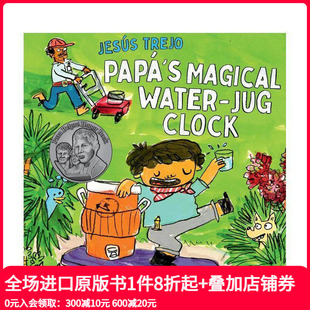 Water 预售 Jug 英文儿童绘本 神奇水壶钟 原版 爸爸 善本图书 Papa Clock Magical