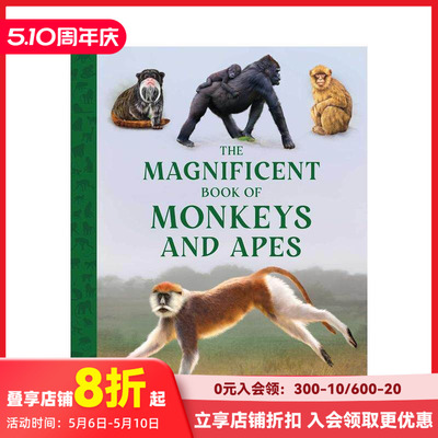 【预售】猿猴大书 Monkeys and Apes 原版英文青少年读物 善本图书