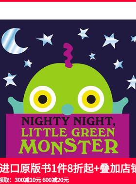 【预售】晚安 绿色小怪物 Nighty Night， Little Green Monster 原