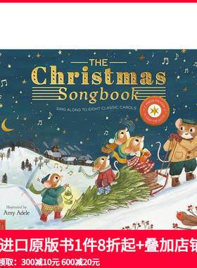 【预售】圣诞音乐书：8支经典圣诞颂歌 The Christmas Songbook : Sing Along With Eight Classic Carols 原版英文儿童