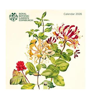 【预售】爱丁堡皇家植物园 2026年挂历(艺术日历) Royal Botanic Garden Edinburgh Wall Calendar 原版日历