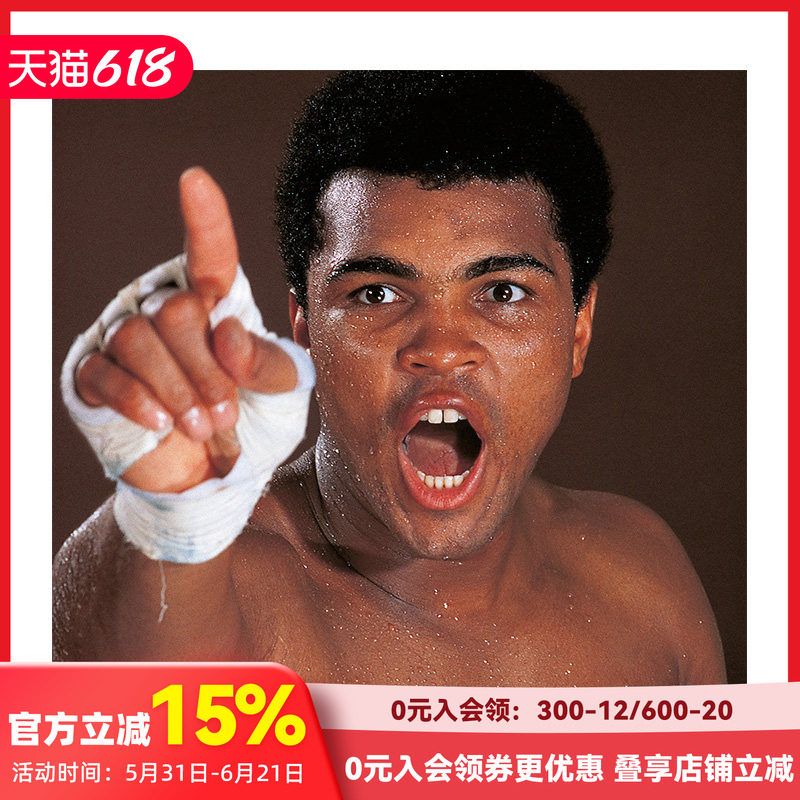 【预售】【TASCHEN限量版】挂画 致敬拳王阿里Homage to Ali 咆哮的阿里The Mouth That Roared 1970 善本图书