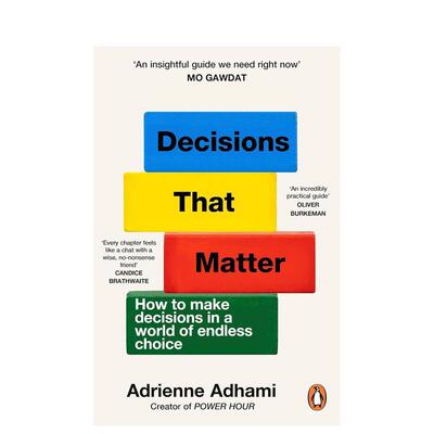 【预售】关键抉择：如何在无尽的选择中做出正确的决定 Decisions That Matter 原版英文商业行销 习惯的力量四千周作者推荐