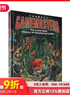 【预售】Gamemasters：角色扮演游戏漫画史 Gamemasters: The Comic Book History of Roleplaying Games 原版英文漫画书