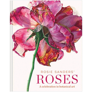 罗西·桑德斯的玫瑰 Rosie Sanders'Roses 植物学艺术插画画册画集水彩花卉图案集 英文原装进口艺术美术生临摹 可单拍 善本图书