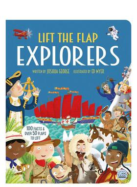 【现货】【互动探索历史】探险家 翻翻书 【Lift-the-flap History】Lift The Flap Explorers 原版英文儿童绘本