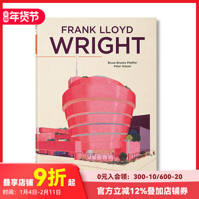 【现货】【TASCHEN】弗兰克·劳埃德·赖特 【40th Anniversary Edition】Frank Lloyd Wright 原版英文建筑设计 善本图书