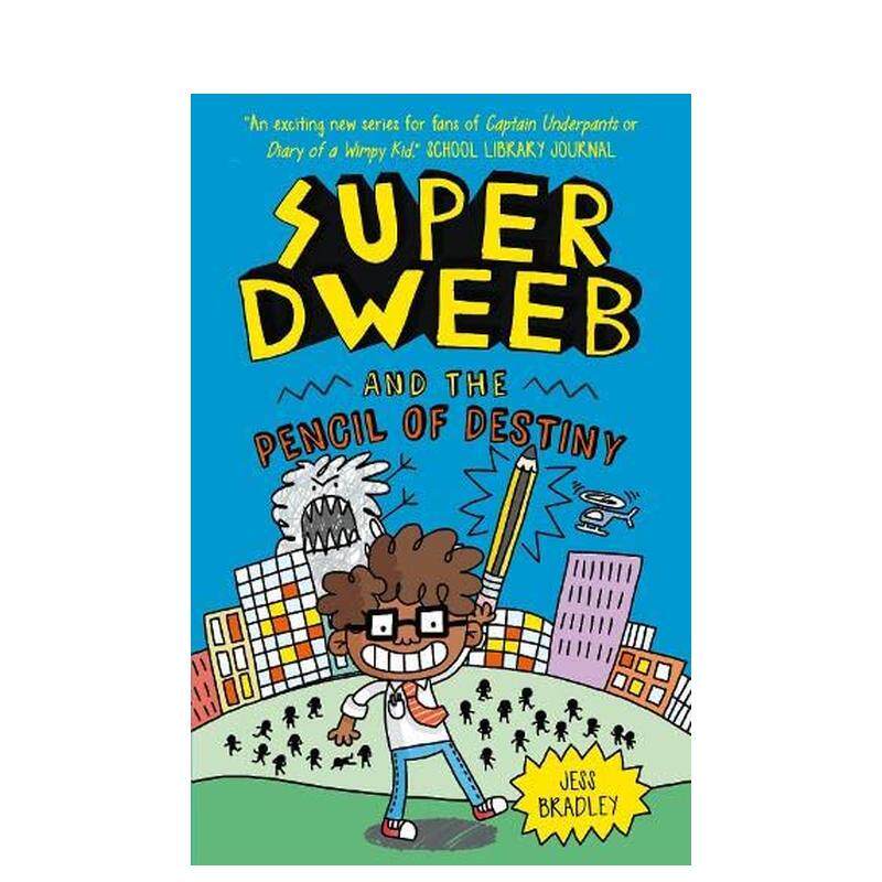【预售】【超级呆子】#2命运铅笔 Super Dweeb and the Pencil of Destiny 原版英文儿童漫画 爆笑全彩桥梁漫画 课外阅读 善本图书