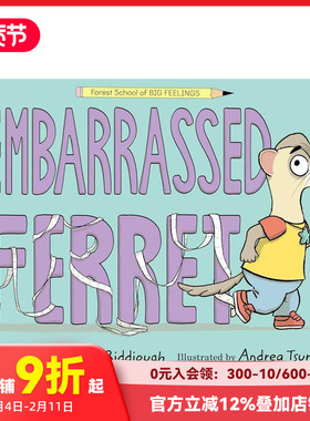【预售】【情绪森林学校】尴尬的小雪貂 【Forest School of Big Feelings】Embarrassed Ferret 原版英文儿童绘本